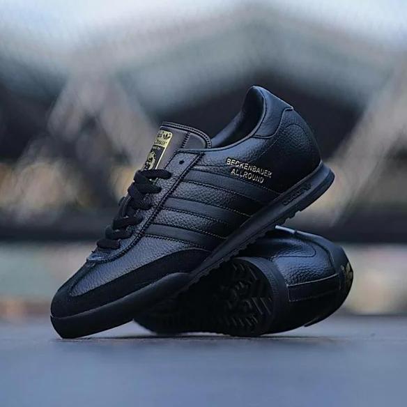 SEPATU ADIDAS BECKENBAUER ALLROUND FULL BLACK MADE IN INDONESIA