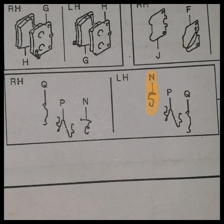 GRATIS ONGKIR KAWAT BRAKE PAD BELAKANG MITSUBISHI PAJERO SPORT KIRI (LH) ORIGINAL MR370235 (1 PCS) 