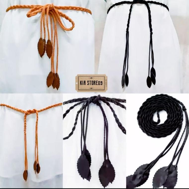 READY STOCK` IKAT PINGGANG KEPANG DAUN /Ikat Pinggang Dress/sabuk wanita/Fashion wanita/