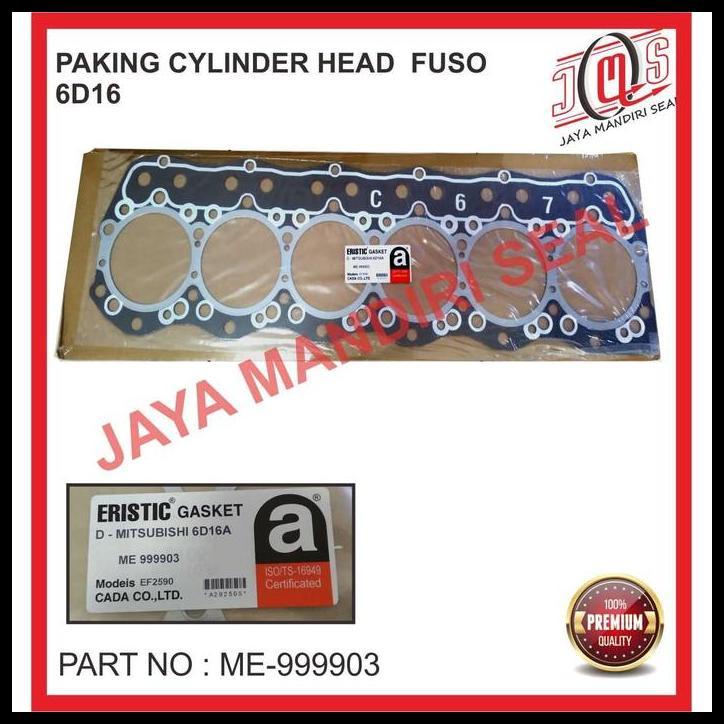TERBARU PAKING DEKSEL GASKET CYLINDER HEAD ONLY FUSO 6D16 PS190 