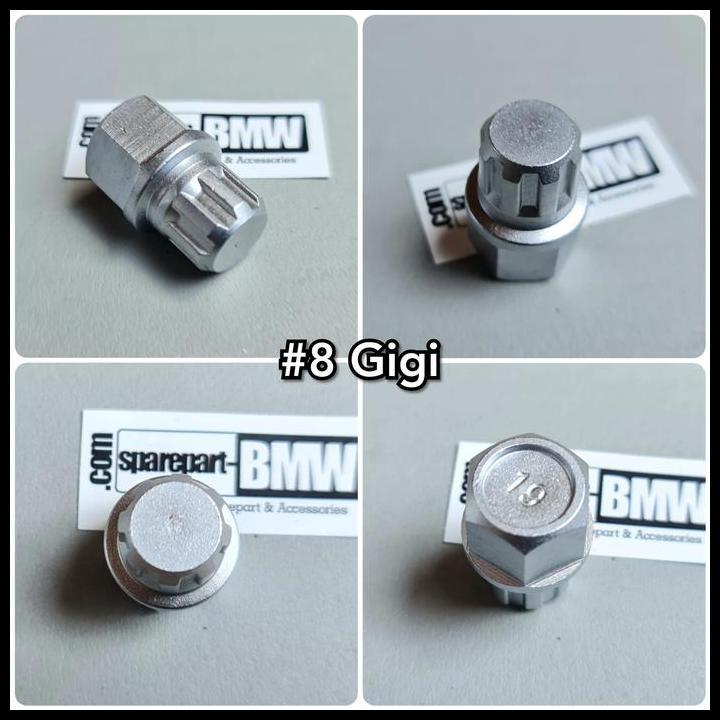 BEST DEAL ADAPTOR KUNCI ADAPTER BAUT RODA BAN #8 GIGI BMW VW AUDI ANTI THEFT 
