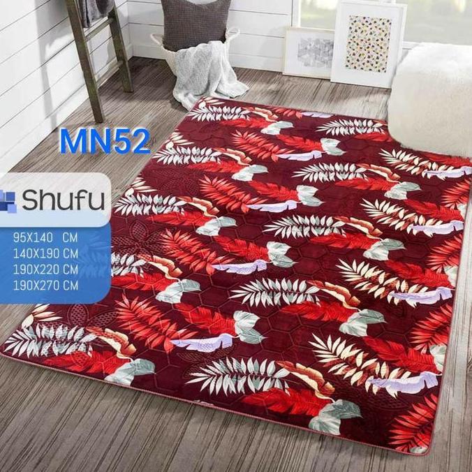 Karpet Busa Shufu Malaysia 190x270 jumbo / Karpet import / Motif IN Minimalis murah