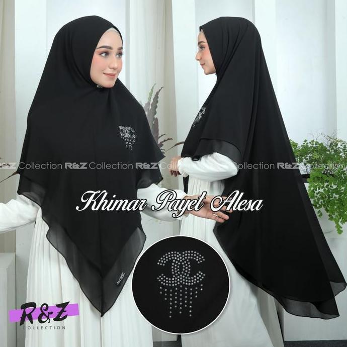 KHIMAR 2 LAYER CERUTY PAYET ALESA/JILBAB JUMBO 2 LAYER PAYET /HIJAB KHIMAR 2 LAYER PAYET ALESA/KERUD