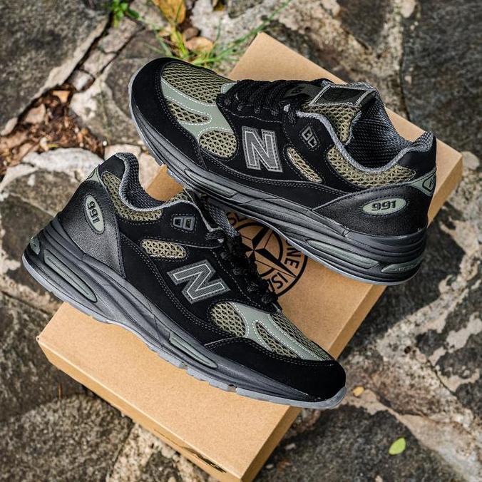 Sepatu New Balance 991V2 Stone Island 100% BNIB