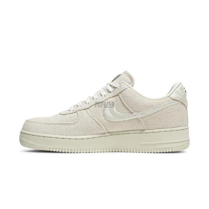 sepatu nike orinal - air force 1 X stussy fossil / sneakers unisex