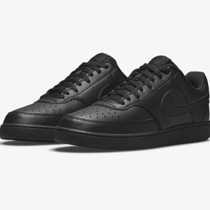 NIKE COURT VISION LOW TRIPLE BLACK