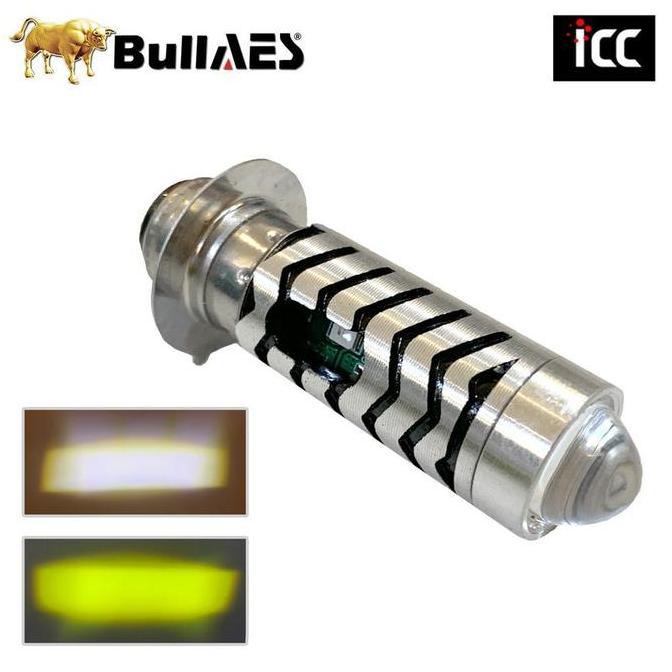 Lampu Motor LED H6 Laser Devil Eye Biru Stroom Merk BULLAES