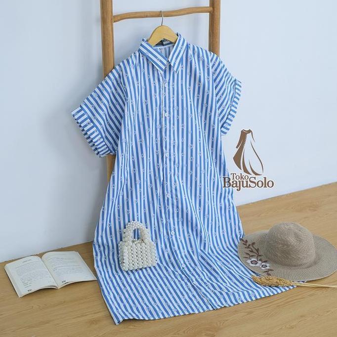 Gratong Dress Kimi Motif Ld 120 130 140 Xxl Xxxl 5L Bahan Cotton Miracle Baju Midi Dress Wanita Size