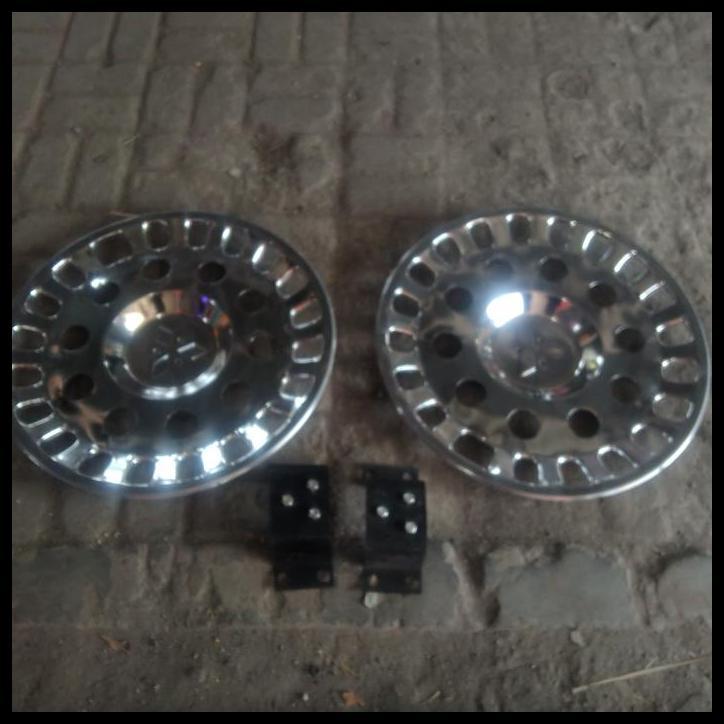 TERLARIS DOP RODA MOBIL UNIVERSAL TRUK RING 20 LUBANG 10 BAGIAN BELAKANG 2 PCS BAHAN STENLIS 