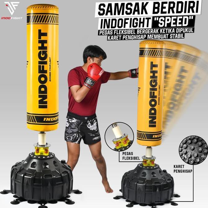 Samsak Berdiri Indofight Sansak Tinju Isi Standing Punching Bag Samsak Tinju Berdiri Samsak Berdiri 