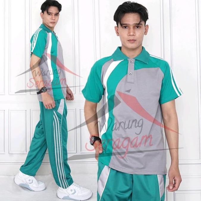 Setelan Training Pria / Baju Olahraga Pria Wanita / Kaos Olahraga Pria 1 Set Lengan Pendek
