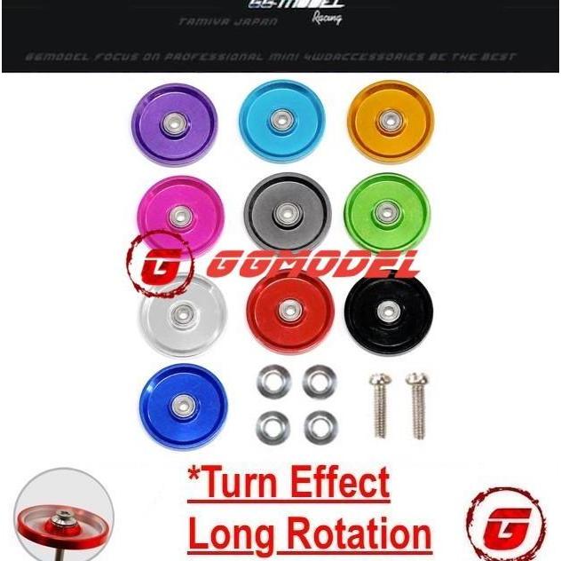 REP TAMIYA 15464 ROLLER 19mm ROLLER 19mm ALUMINUM ROLLER RINGLESS DISH (12 BUNGKUS)