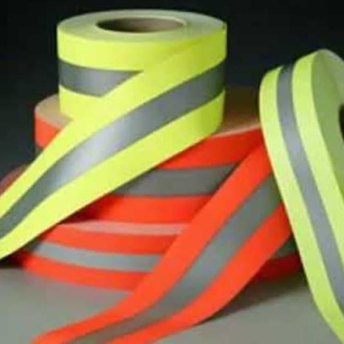 Scotlite kain kombinasi tahan api 5 cm - Reflektor safety jahit murah