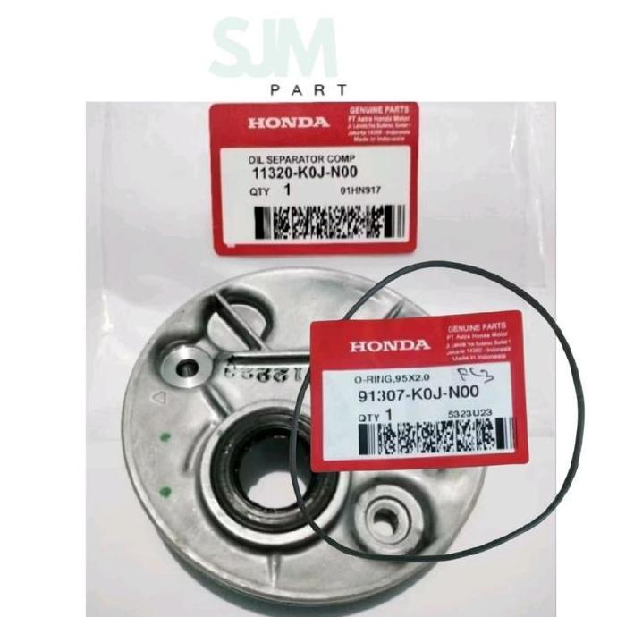 Oil Separator Comp Plus O-Ring,95X2.0 K0J Dudukan Kruk As Tutup Mesin Oil Oli Separator Honda Genio 