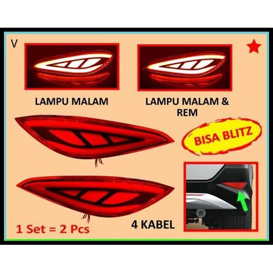 TERBARU LAMPU REFLEKTOR BEMPER BELAKANG REAR BEMPER ALL NEW RUSH / TERIOS 