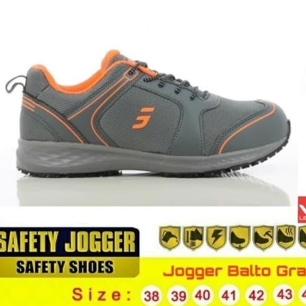 JOGGER SAFETY SHOES/SEPATU SAFETY JOGGER BALTO GREY JOGGER SAFETY murah