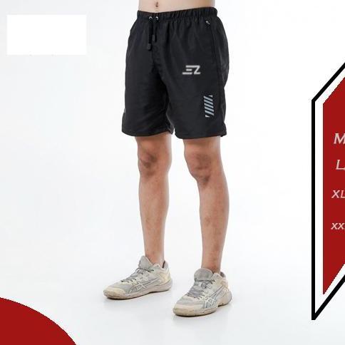 EZRY X Celana Pendek Olahraga Pria Sport Hitam Lari Renang Running Gym Parasut Short Pants