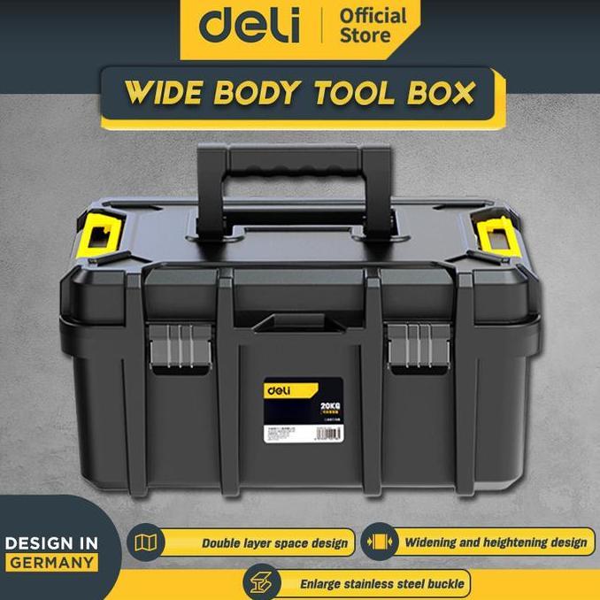 Deli Tools Kotak Penyimpanan Perkakas Tool Box 22 inch DL432522A