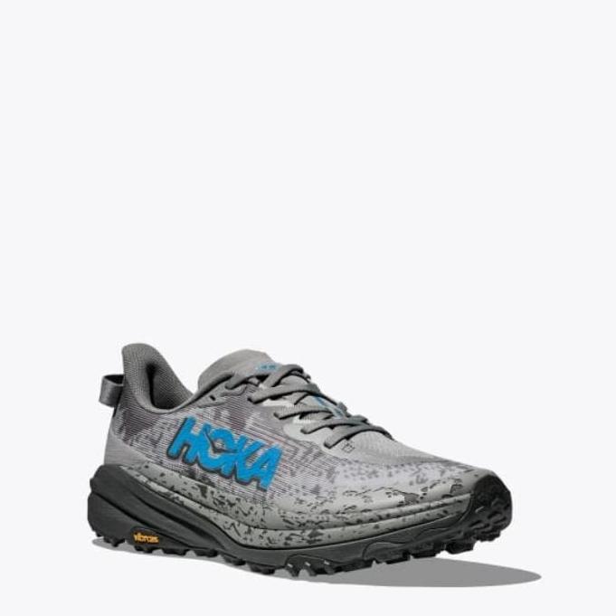 HOKA MEN'S TRAIL RUNNING SHOES - HOKA SPEEDGOAT 6 - GALACTIC GREY/HOKA BLUE