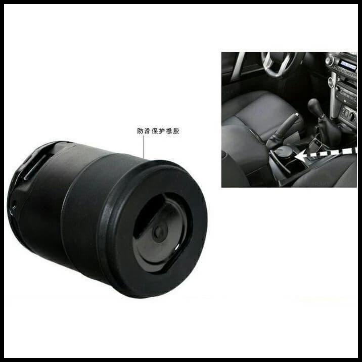 BEST DEAL ASBAK MOBIL LED BIRU TEMPAT ABU ROKOK / KOIN WARNA HITAM PAJERO SPORT 