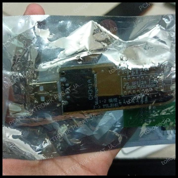 TERMURAH 1481 ALAT FLASH IC EEPROM RECEIVER STB TV LCD LED CH341A 