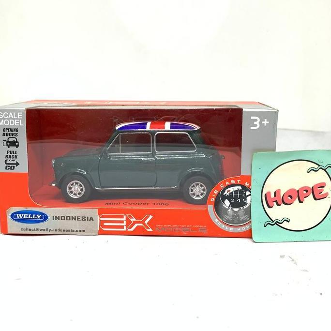 Diecast Welly Nex Mini Cooper 1300 Pullback Open Doors Original