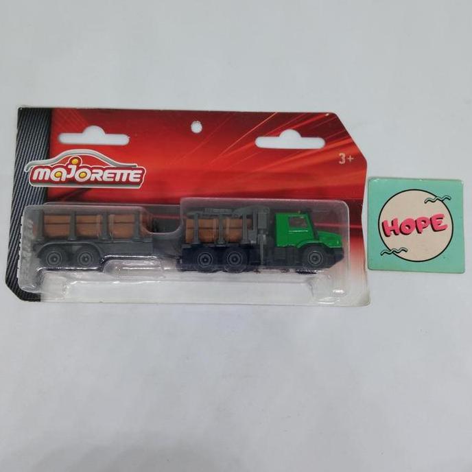 Majorette Trailer Mercedes-Benz Zetros Log transporter Original