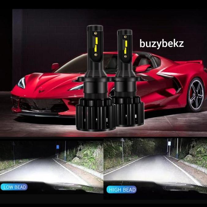 LAMPU LED MOBIL H4 CSP CHIPS SEPASANG
