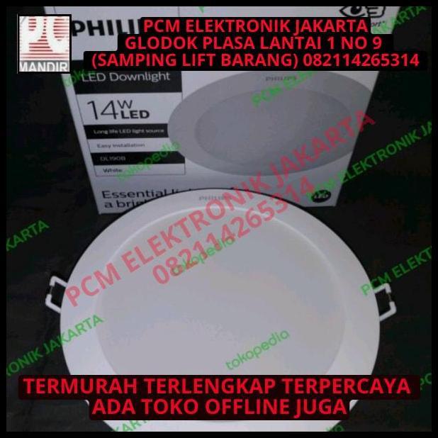 TERMURAH LAMPU PHILIPS ERIDANI DOWNLIGHT LED 14W 14WATT 4000K NATURAL WHITE 