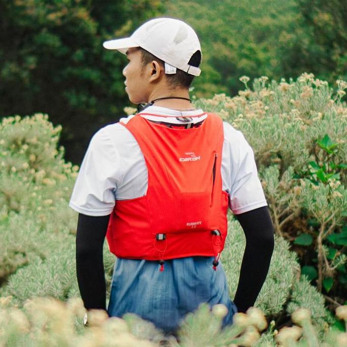 Carion Tas Ransel Runmate Chest Bag Red Hydropack Casey 2.0 dengan Saku Jaring & Quick Access Pocket