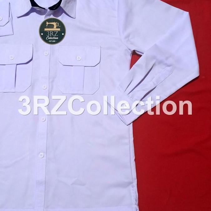 Seragam PDH Putih Pria Kualitas Premium, Model Modern