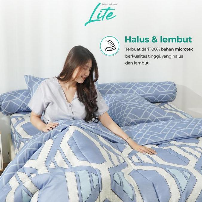 Sleep- Kintakun Lite Sprei Satu Set 100 X 200 / 120 X 200 / 160 X 200 / 180 X 200 Minimalis Kain Mic