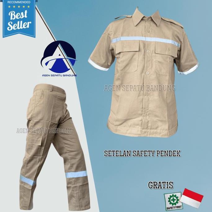 AGEN Grosir Weaack safety model setelan baju lengan pendek + celana Kaak / weak / weaak