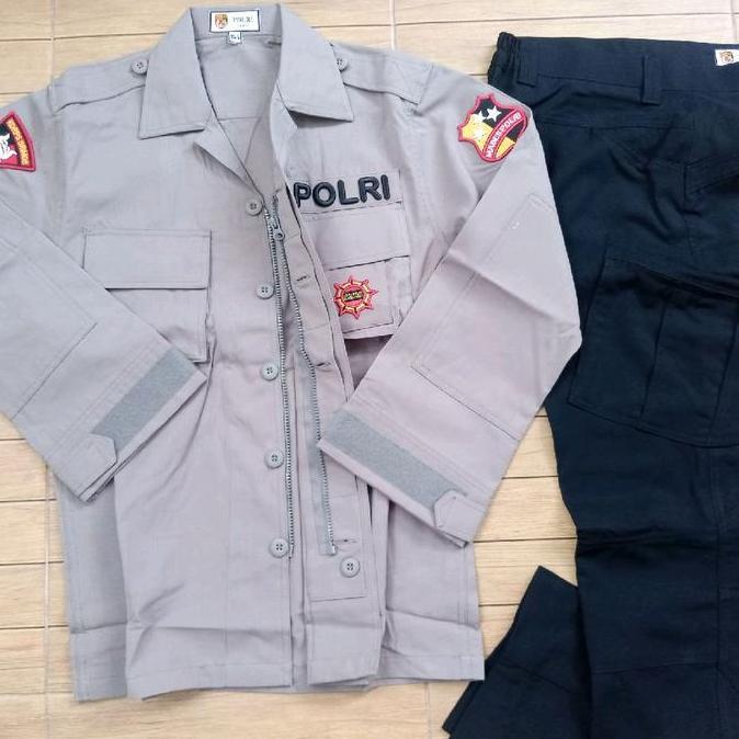 Seragam pdl Tactical coklat BrimOb jatah pembagian 2024 bahan halus