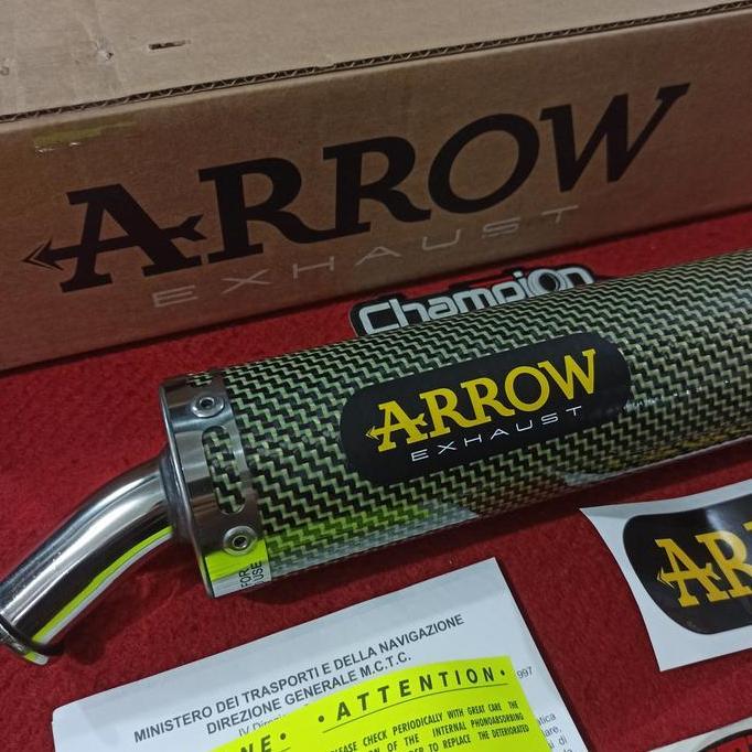 Silencer Knalpot 2T 2 Tak 2Tak 2 Stroke ARROW Exhaust ORI ITALY