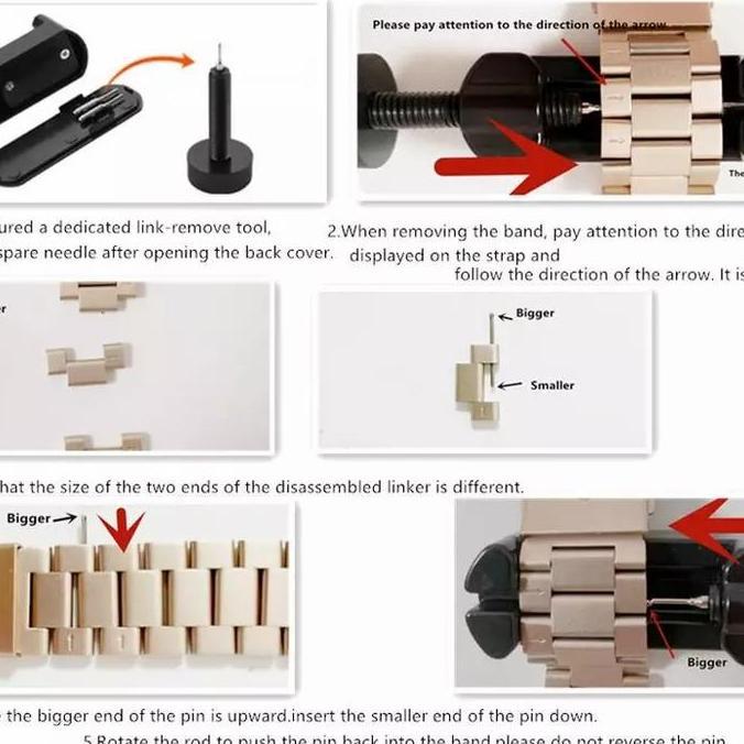 Wrble- Strap Tali Jam Stainless Steel Apple Watch Iwatch Series 6 Se 42 44Mm