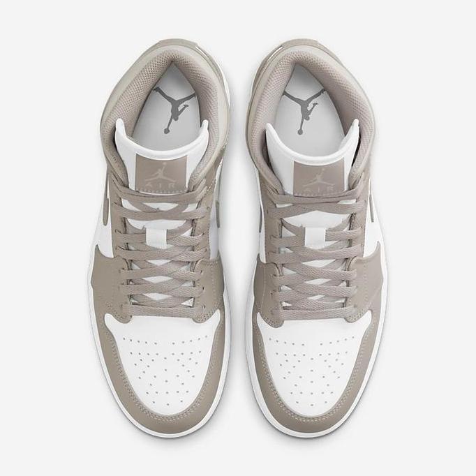 NIKE AIR JORDAN 1 MID N COLLEGE GREY WHITE LHT BONE