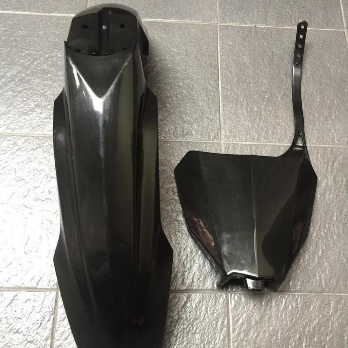 Spakbor Depan Dan Papan Nomor Crf 250 2018 Crossbone Original Dan Terpercaya