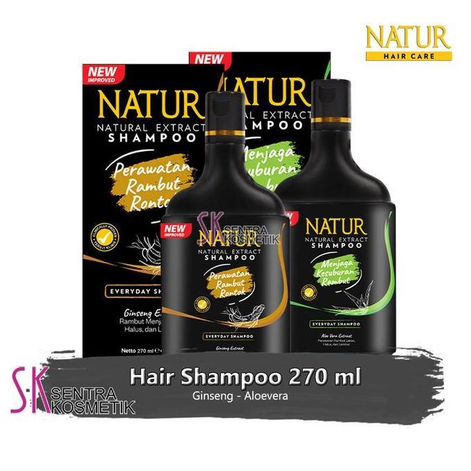 Letssist- Natur Shampoo 270 Ml Shampo Perawatan Rambut Rontok Sampo Melebatkan