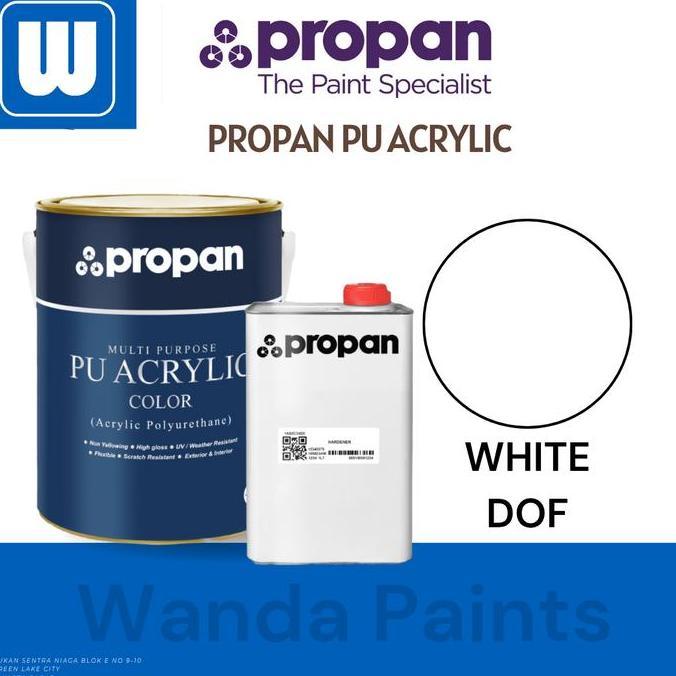 rosandi.rose - cat pu acrylic pu propan pu puc-786-2k white doff (5 liter)