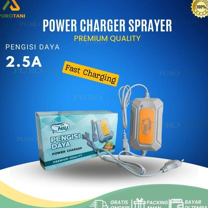 Power Charger Hiu Cas Tangki Sprayer Elektrik 2.3 A