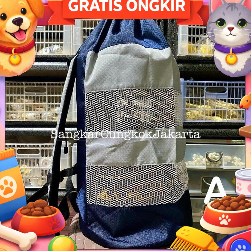 Tas Sangkar Cungkok D22 Longchim Pleci Auriventer Mata Puteh Isi 1