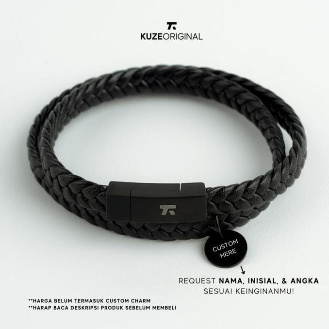 Cod,Bisa- Kuze Original Gelang Kulit Oxford Twist
