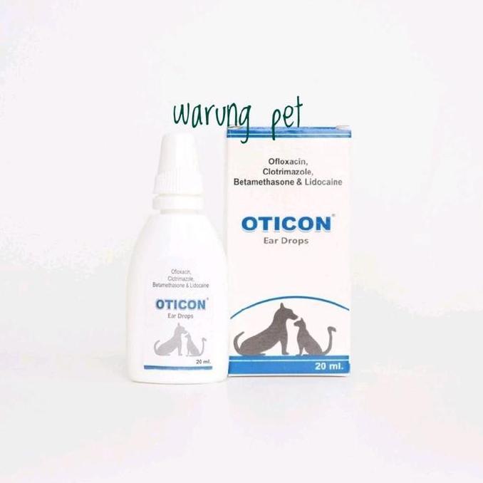 LAZZBUINA - OBAT JAMUR & BAKTERI TELINGA HEWAN OTICON EAR DROPS 20ML