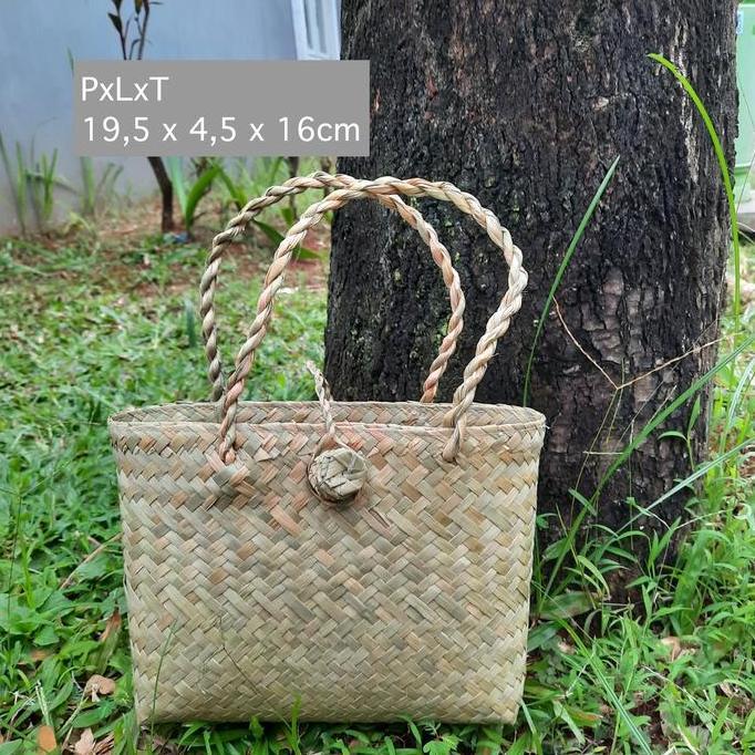 Tas Purun / Keranjang Anyaman Purun / Tas Anyaman Purun E12