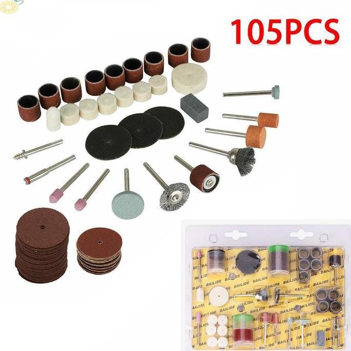 Dayhpy- Mata Bor 105Pcs Tuner Cuner Mini Cutting Wheel Mata Gerinda Mini Poles