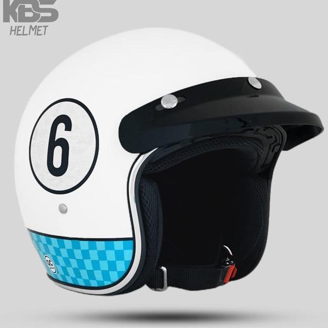 Helm KBS Retro CSVL 666 / Helm Bogo PREMIUM Untuk Pria Dan Wanita Dewasa SNI