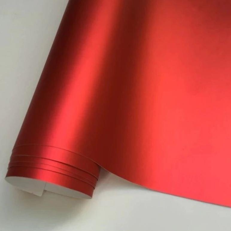 PREMIUM` SKOTLET MERAH GELAP METALIC CANDY MERAH TAJAM STIKER MOTOR DARK RED