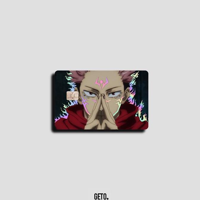 Dekdok- Stiker Sticker Skin Kartu Atm Anime Jujutsu Kaisen Special Hologram | Geto Card Geto Cards