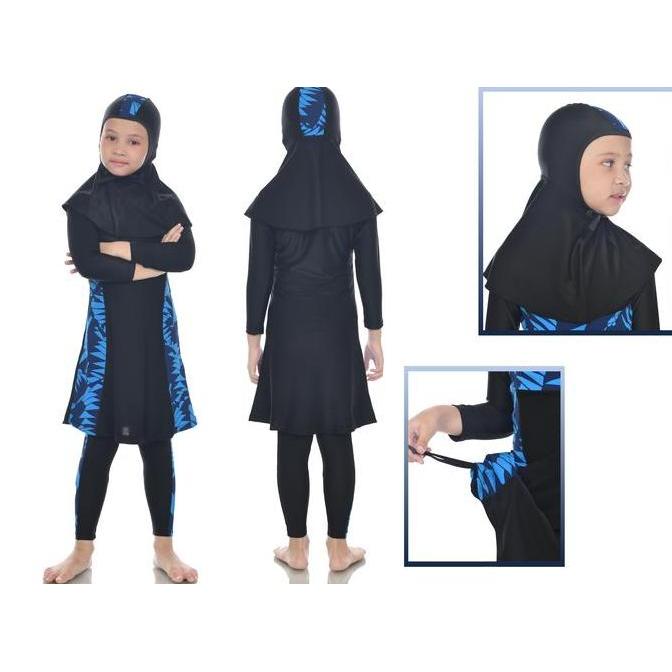 Baju renang anak perempuan muslim TK Usia 3-8 tahun